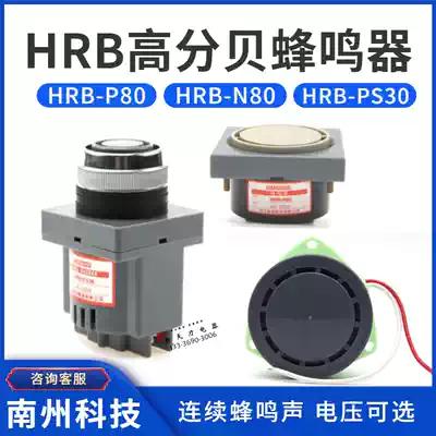 Nanzhou HRB-N80 PS30 P80 buzzer high decibel active small siren AC220V24V