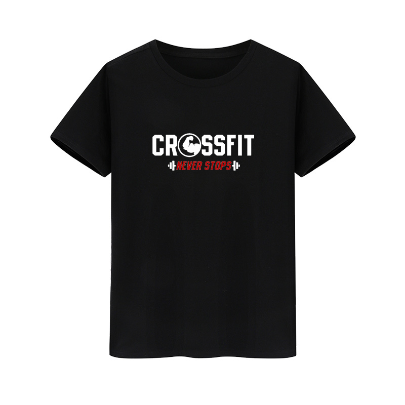 Crossfit Neve Stops Gym Training Clothing Printed Short-Sleeved T-Shirt Mao Rui Fitness Sports Half-Sleeve