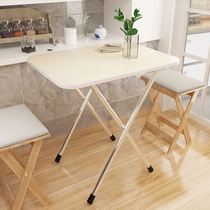 folding table dining table household simple folding small table dining square table dorm bedroom small simple portable