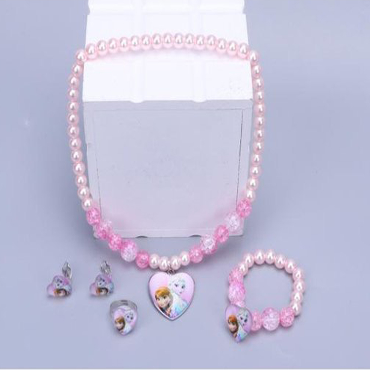 Cô bé vòng cổ trang sức trẻ em thích cát công chúa vòng tay bông tai cô gái phụ kiện thời trang nữ phù hợp với bé - Nhẫn nhẫn lông đuôi voi