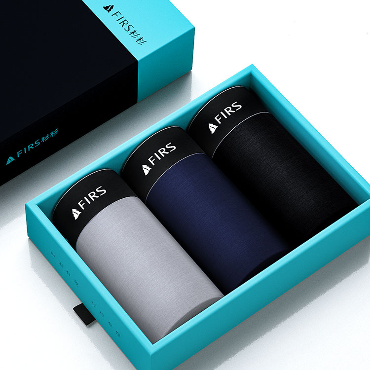 Firs/杉杉男士内裤男生四角平角裤石墨烯纯棉短裤头薄款透气夏季