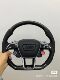 Suitable for Audi A6Lc8A7La8L Upgraded Flats-Bottomed Sports Steering Wheel D-Shaped Steering Wheel Perforated Leather Carbon Fiber