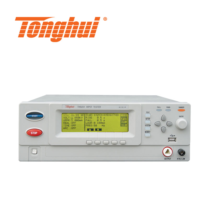 Tonghui TH9201 TH9201B C electrical safety regulation AC/DC voltage resistance insulation resistance leakage current tester