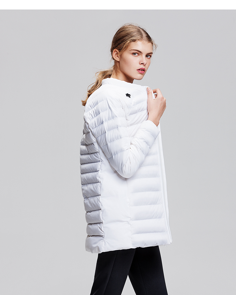 DESCENTE Disangte REGULAR FIT phiên bản vừa vặn Áo khoác dài nữ D8432PDJ37 - Thể thao xuống áo khoác áo phao lông vũ nữ dáng ngắn