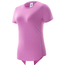 DESCENTE Desante womens sports running summer breathable slit short-sleeved shirt T-shirt