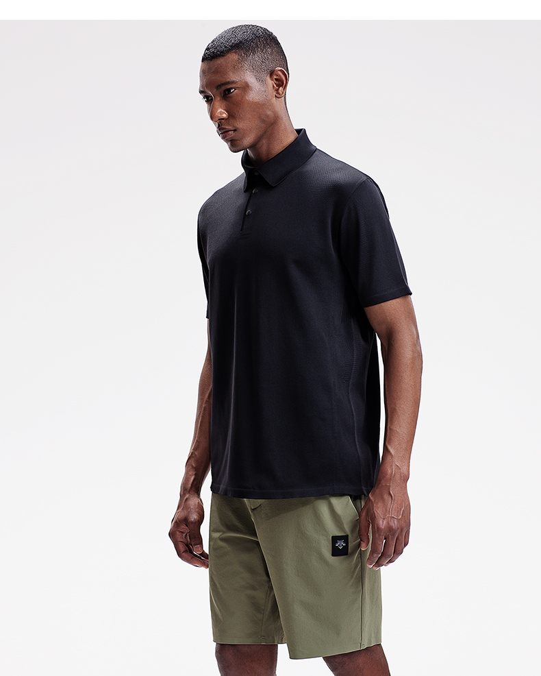 TUYỆT VỜI TUYỆT VỜI FUSIONKNIT Áo sơ mi nam ngắn tay một mảnh D9211FPS13 - Áo polo thể thao áo polo uniqlo