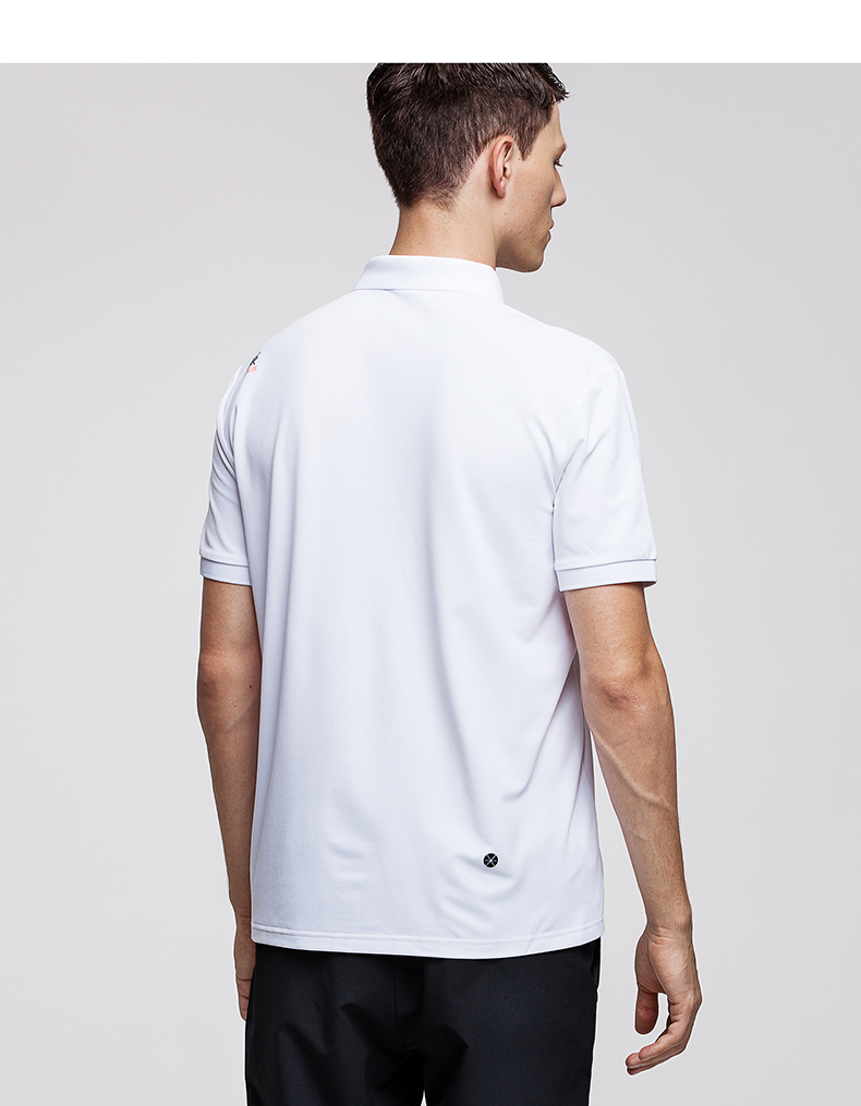 DESCENTE DUALIS DUALIS sê-ri du lịch đô thị Áo thun nam tay ngắn D8331DPS31 - Áo polo thể thao áo polo nam trung niên