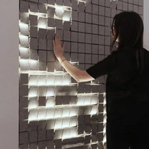 Flip wall internet celebrity interactive light flip sign installation photo wall shopping mall beautiful scenery outdoor garden landscape