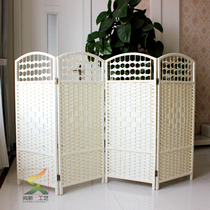 Cute porch pet area corner isolation fence partition fence childrens bedroom folding rattan kindergarten small screen