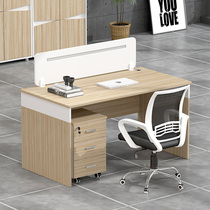 Guangzhou Single Double Digit Desk Chair Combination Employee Bit Desk Brief About Modern Government Teacher Finance Computer Desk