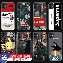 Apple iphone11 mobile phone shell silicone softshell 11promax new cartoon full package anti-fall ultra thin frosted net red boy personality Apple 11 mobile phone set pro shell male tide