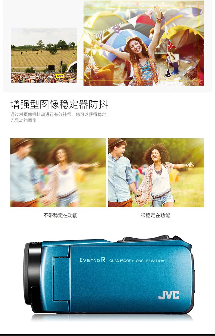 Máy ảnh kỹ thuật số JVC / Jie Wei Shi GZ-R465 HD chuyên nghiệp cầm tay thể thao cầm tay dưới nước DV máy quay gopro