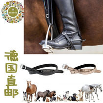 German direct mail horse riding equestrian Spurs with sturdy and durable fashion bright lacquered leather