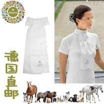 Courrier direct allemand collier équestre Collier de collier Satin Lulex fil Embroidered White Collar équestre Matériel équestre