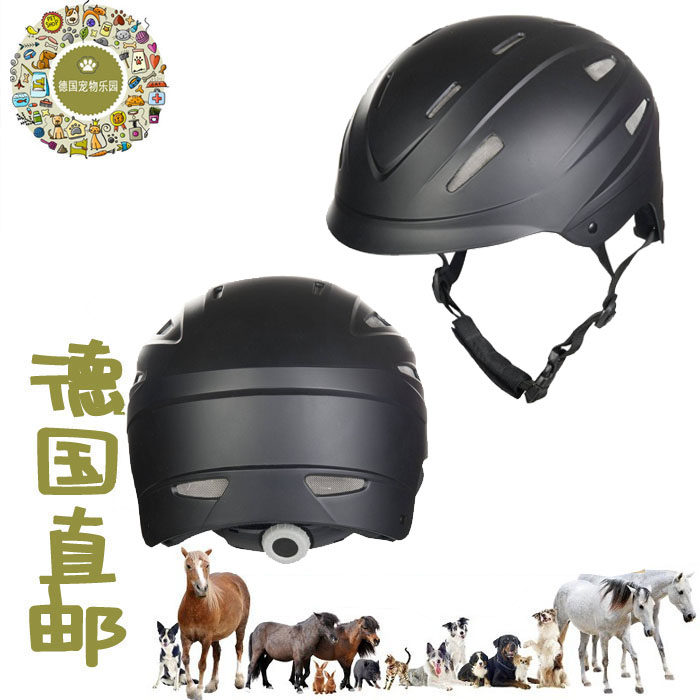 German direct mail equestrian helmet riding front and rear integrated ventilation cool insect repellent soft lining 4-point safety
