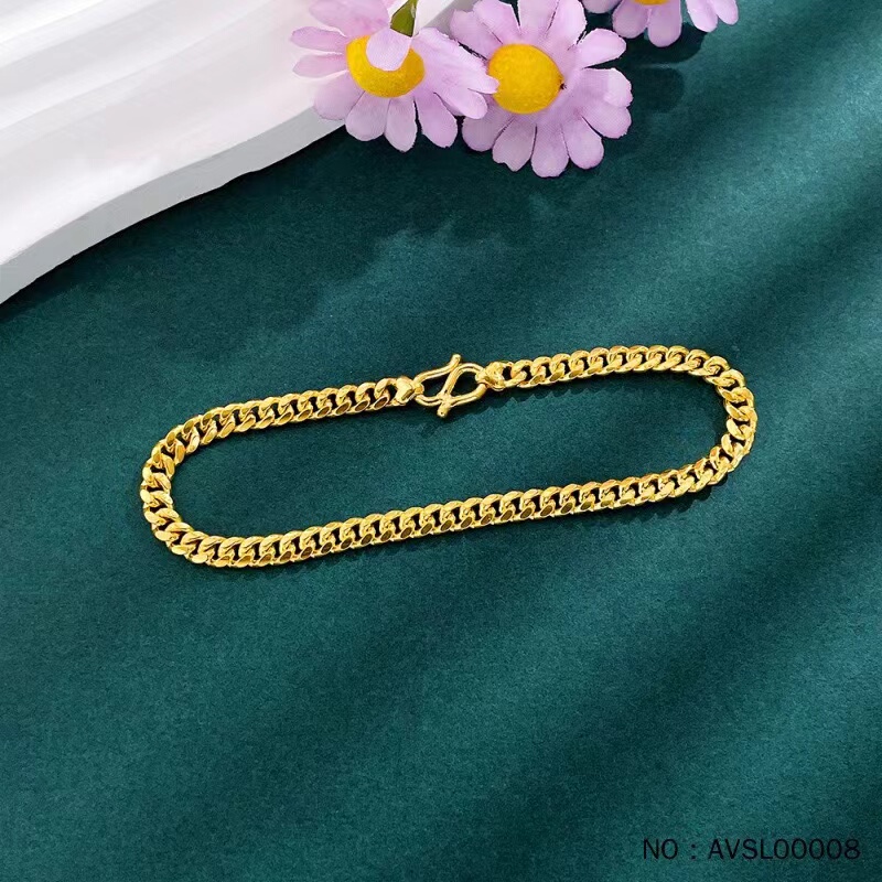 Neihuang Gold Shop Solid Cuban Chain Flat Chain Men's Bracelet Pure Gold 999 Gold Bracelet Couple Plain Gold Bracelet Neihuang Gold Shop Solid Cuban Chain Flat Chain Men's Bracelet Pure Gold 999 Gold Bracelet Couple Plain Gold Bracelet