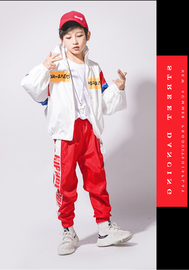 Bộ đồ khiêu vũ đường phố cho bé trai hip hop triều mùa thu Quần áo trẻ em hiphop Áo khoác hàn quốc đẹp trai đầm đẹp cho be gái 7 tuổi
