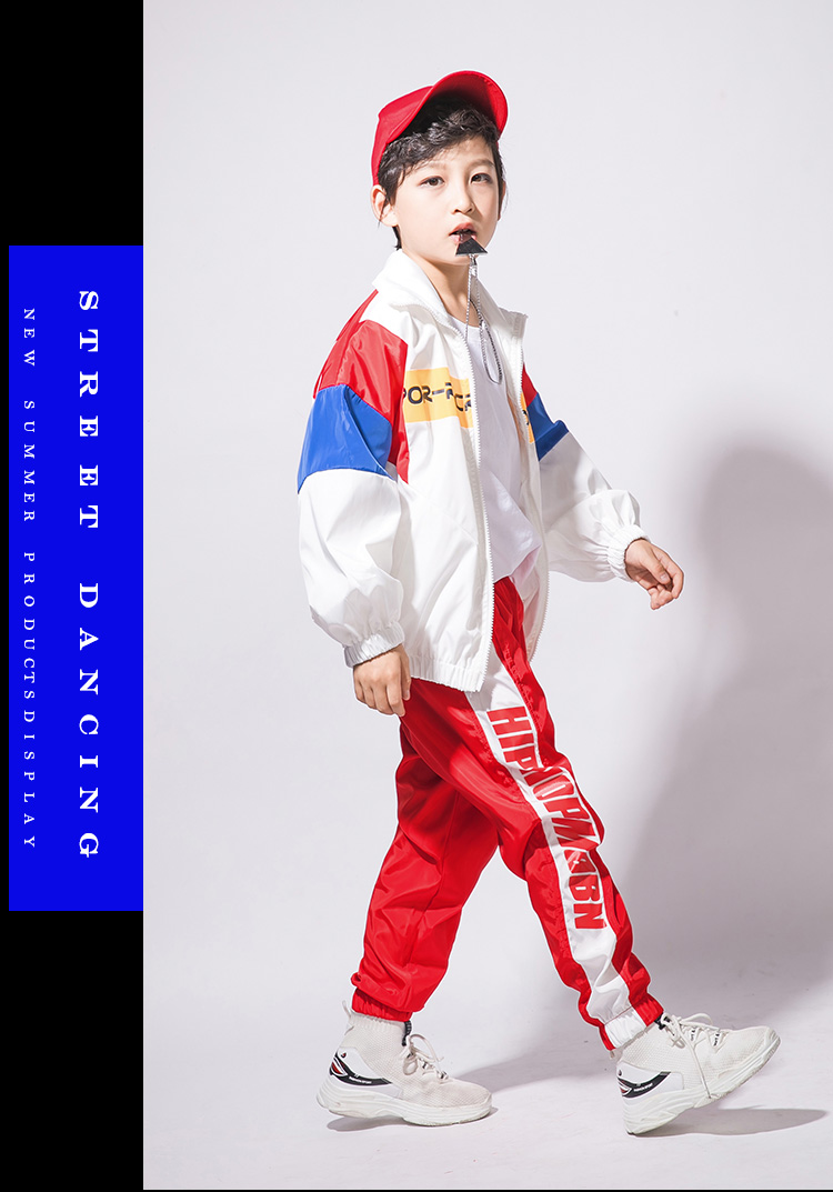Bộ đồ khiêu vũ đường phố cho bé trai hip hop triều mùa thu Quần áo trẻ em hiphop Áo khoác hàn quốc đẹp trai đầm đẹp cho be gái 7 tuổi