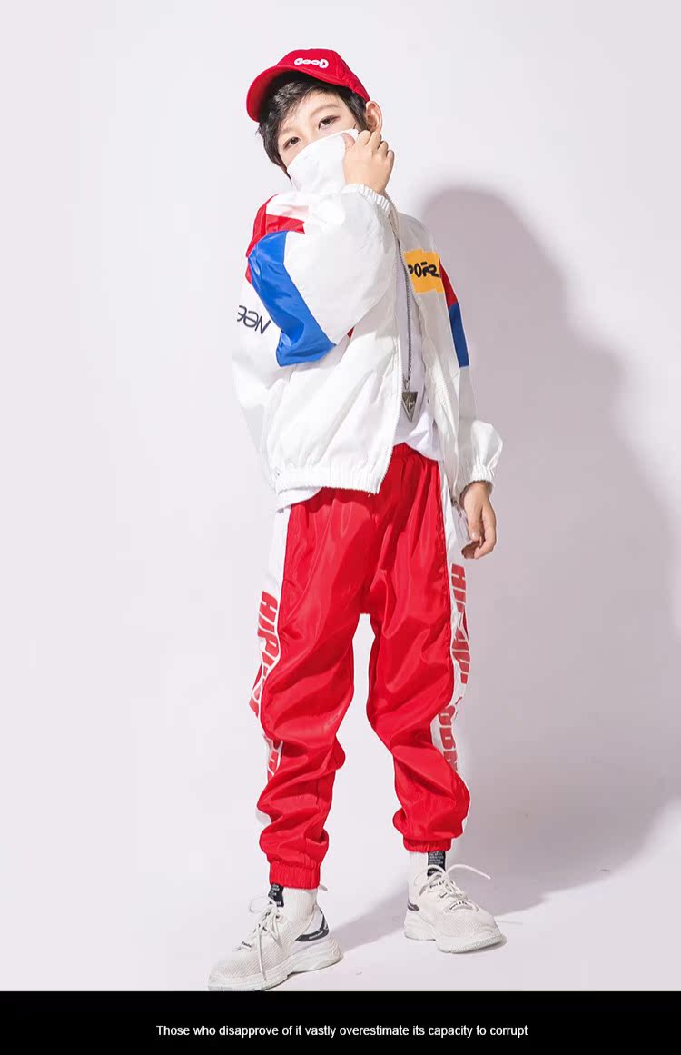 Bộ đồ khiêu vũ đường phố cho bé trai hip hop triều mùa thu Quần áo trẻ em hiphop Áo khoác hàn quốc đẹp trai đầm đẹp cho be gái 7 tuổi