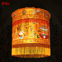 Baogai Huagai Buddha Top Buddha Hall Supplies ten Support Embroidery Buddhas Buddhist Temple cover diameter 60 to 160cm TRANSPORT IRON HOLDER