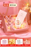 Белый кролик+розовый роскошный подарочная коробка