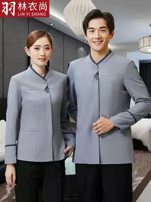 Hotel Chinese cleaning work clothes female property hotel room cleaning aunt Hospital shopping mall cleaning clothing spring and summer