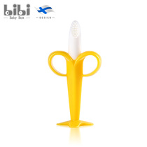 Baby baby tooth stick tooth gum toy soothing silicone boiled fruit banana super soft silicone tooth gum