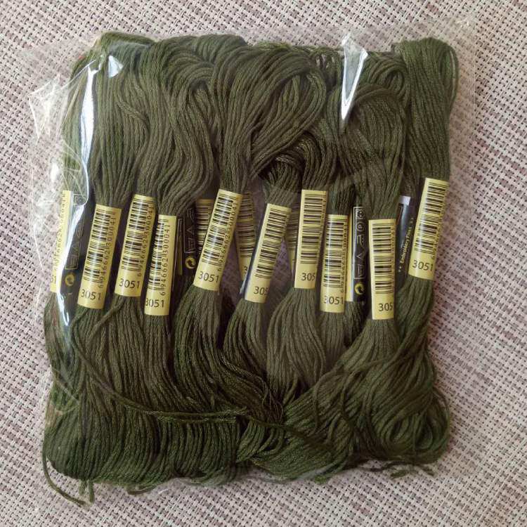 Wiring line number 3051 embroidered line 1 branch 8 m insole embroidered embroidered line supplementary wire wiring cross-stitch thread