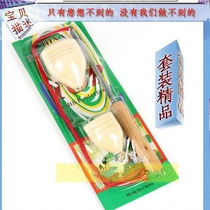 Childhood Classic Fitness Tops Solid Wood Tops Suit Tops Children Toy Tops Small Tops