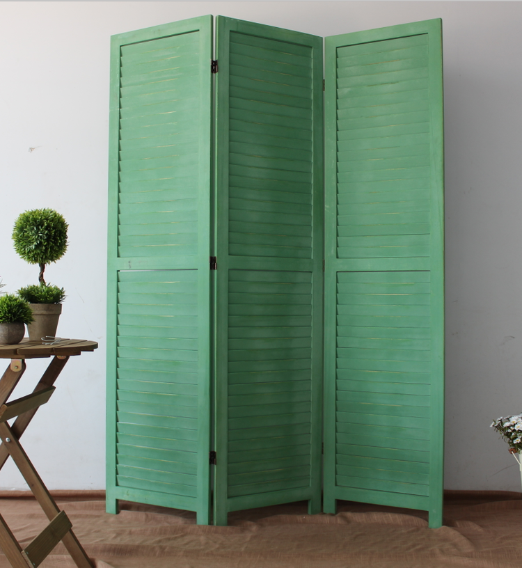 Dai Wei retro màn gỗ rắn màn trập cũ trang trí gấp phân vùng thời trang châu Âu phòng khách cửa hàng quần áo màn hình gấp - Màn hình / Cửa sổ bình phong gỗ