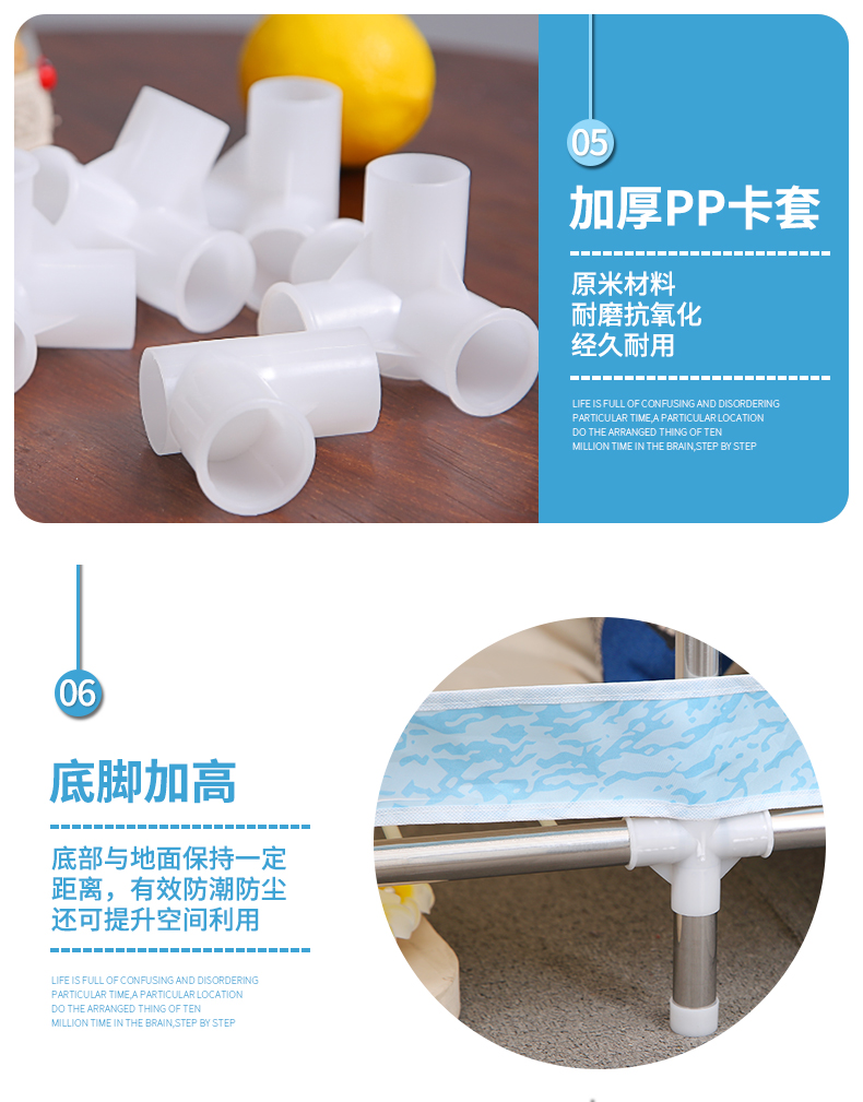 Đơn giản vải tủ quần áo tủ quần áo giá thép tăng cường đậm nền kinh tế hiện đại nhỏ gọn lắp ráp vải tủ lưu trữ y - Buồng tủ nhựa trẻ em
