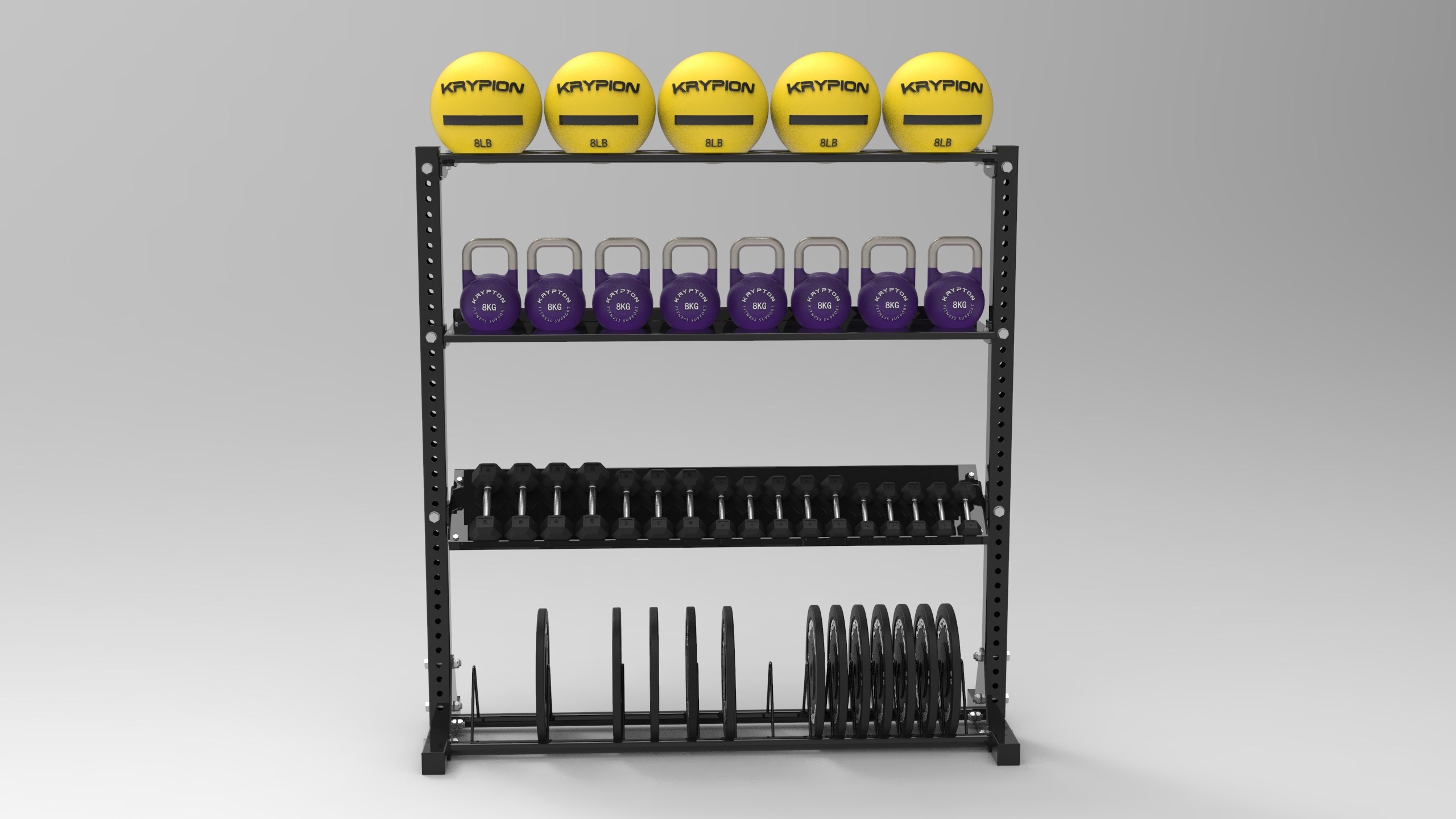 Gym custom gadget storage rack private education equipment storage rack