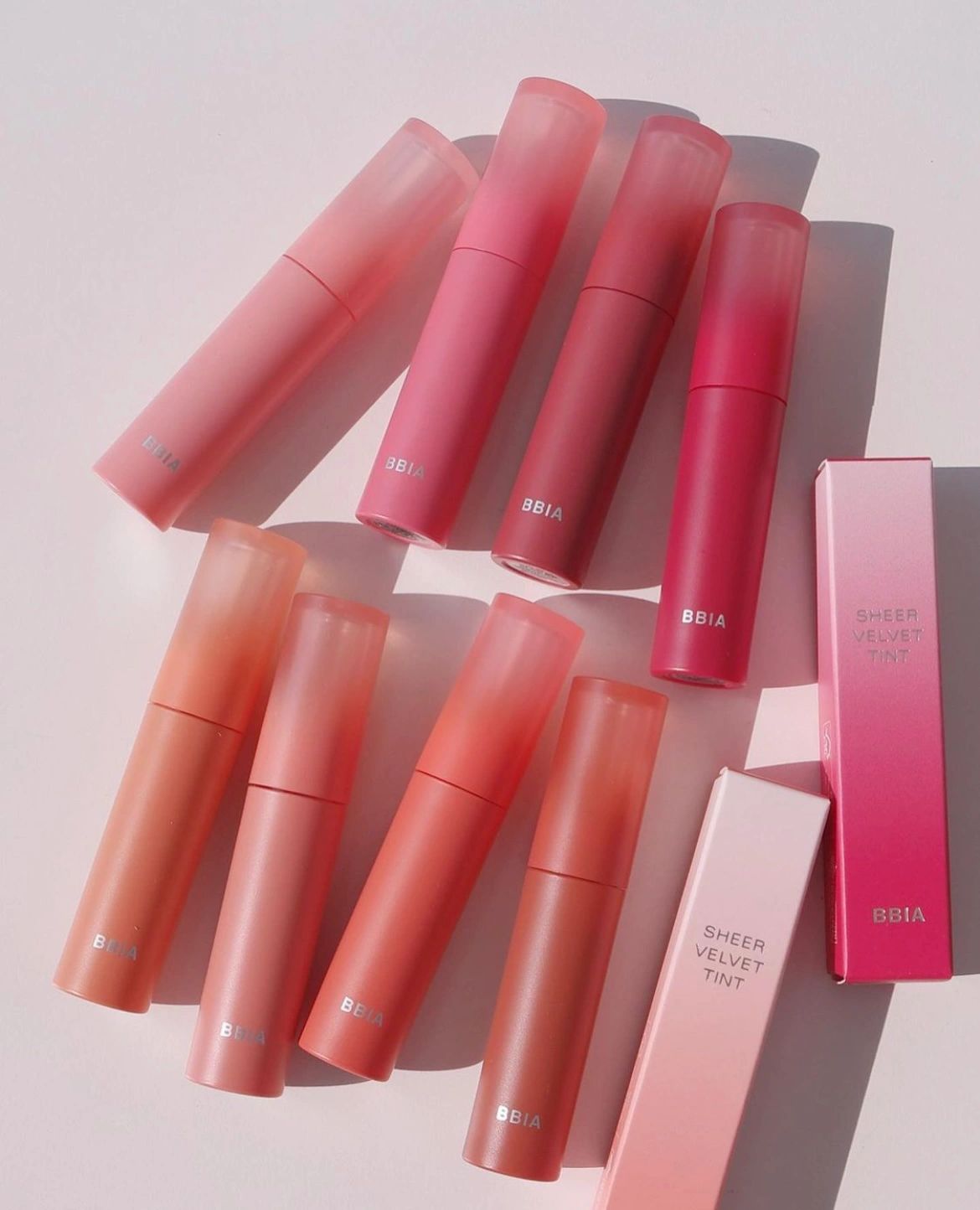 Early spring New products BBIA sheer velvet tints silk suede lips glazed ins silk sliding matte 1-8