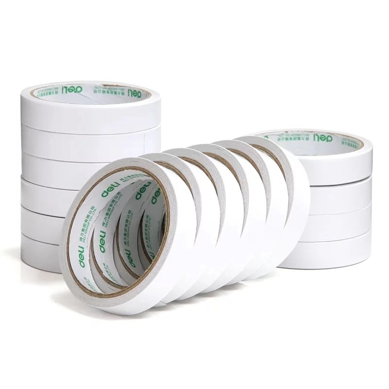 Right-hand 30402 double-sided adhesive tape 1 8cm * 10y white adhesive powerful double-sided adhesive cotton paper adhesive tape office supplies stationery