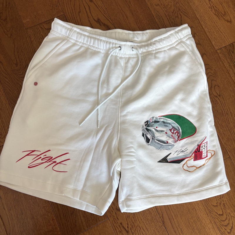 Nike Fight Sports Shorts Men's White Casual Training Drawstring Elastic Band Shorts Dq7543-133