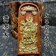 Taoist supplies natural jujube wood carved Taiyi rescue suffering Tianzun token hand-painted gold token Taiyi statue