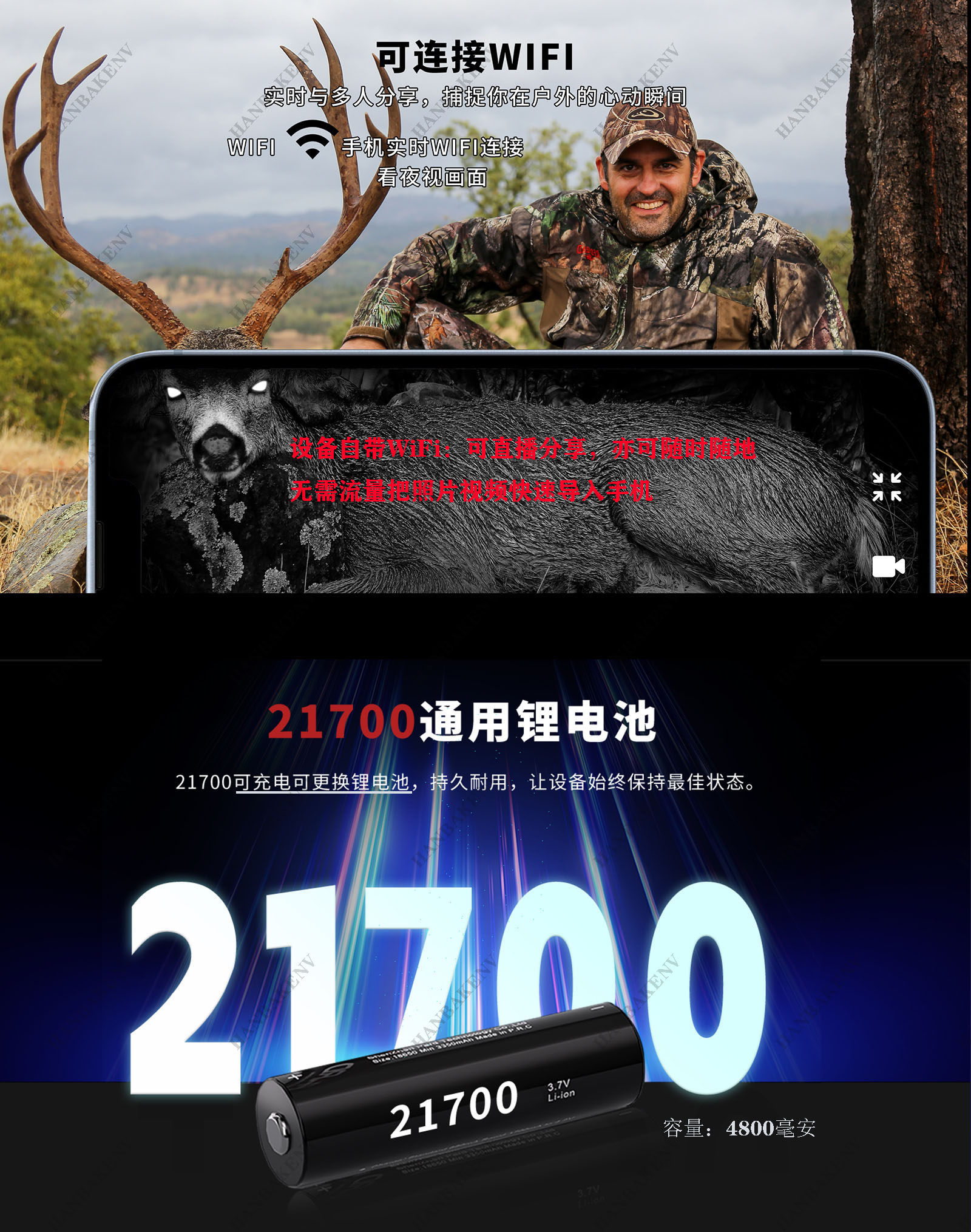 Тепловизор 汉巴克cy800红外线夜视仪高倍瞄高清望远镜十字狙击瞄准器瞄准镜 Free Tiger