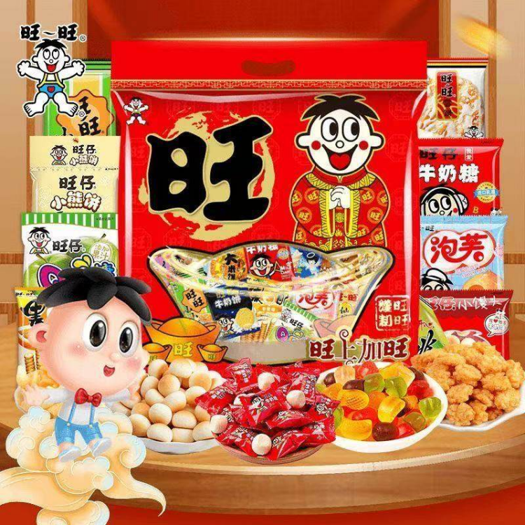 旺旺零食水果冻大礼包节日过年送亲随手礼雪饼仙贝企业团购休闲吃