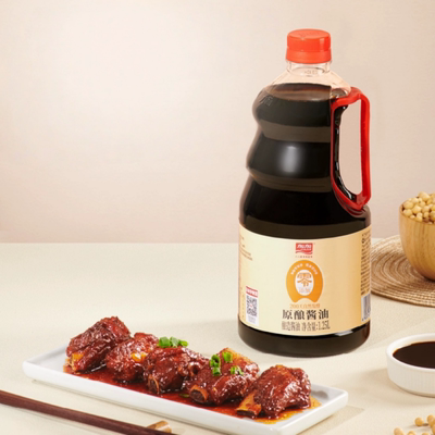 加加特级原酿酱油1.25L200天纯粮酿造生抽无碘盐家用炒菜调味料