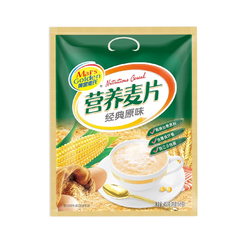 450g袋装牛奶加钙燕麦片即食经典原味麦片冲调冲饮营养早餐