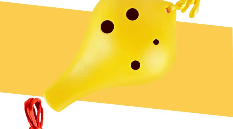 Thời gian sáo nhựa 6 lỗ Ocarina sáu lỗ Nhựa Ocarina Người mới bắt đầu Ocarina giới thiệu sinh viên giảng dạy nhạc cụ - Nhạc cụ dân tộc các loại đàn cổ cầm