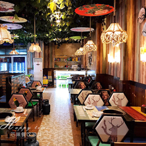 Custom gas stove Marble smoke-free skewer fragrant barbecue table Hot pot table Induction cooker All-in-one restaurant commercial