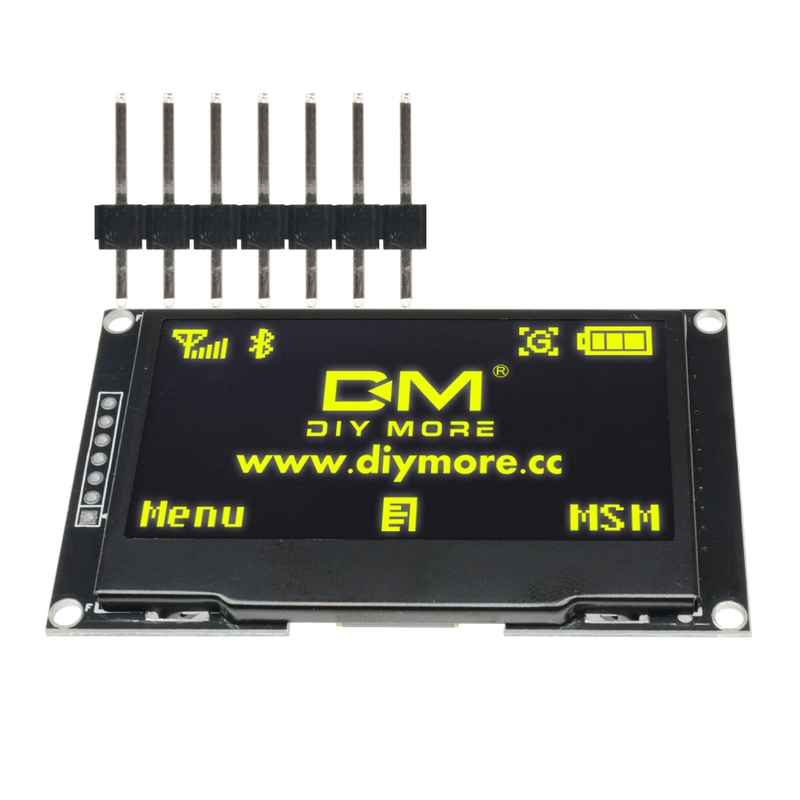 Màn Hình OLED 2.42 Inch Mô Đun Độ Phân Giải 128*64SPI Màn Hình LCD Màn Hình IC Nối Tiếp Giao Diện SSD1309 Lái Xe