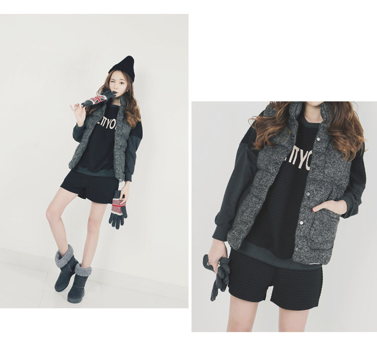 Vest nữ ngắn đoạn mùa đông và mùa thu 2018 mới dành cho sinh viên Hàn Quốc thời trang dày lụa tơ tằm ấm áp áo khoác XL váy nữ