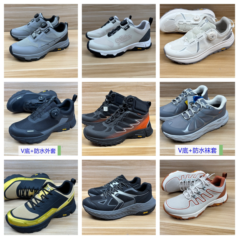 Imported V-Soled Collection, High-End Series of Outdoor Waterproof Hiking, Travel, and Trail Running Shoes, Sports Shoes, Button Shoes