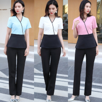 Spring new beautician work clothes cosmetics shop pedicure massage health club work clothes temperament professional set