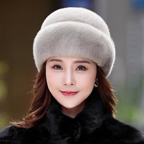 Mink mink fur hat female winter New whole marten hat warm elegant winter old fur hat winter