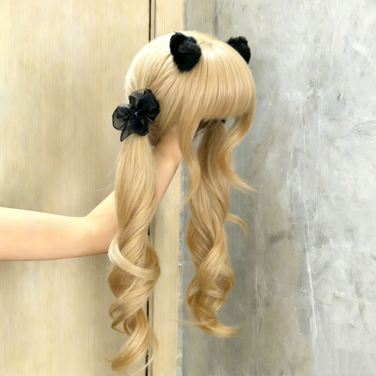 Sweet Girl Wig with Long Curly Hair, Lolita Style, Cute and Natural, Jk Bangs, Big Wavy Long Curly Hair, Full Head Wig