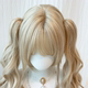 Lilota wig women's long hair fashionable and sweet daily tiger mouth gripper double ponytail Roman curls long curly hair full headgear