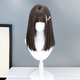 Wig for Women, Medium-Long Hair, Lolita Sweet and Natural Style, Jk Daily Wear, Long Straight Hair, Korean Style, Age-Reducing, Full Head Wig with Bangs